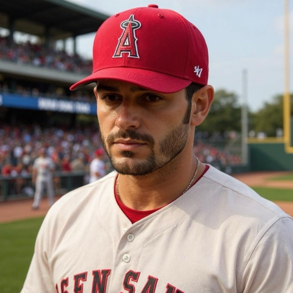 47 MVP Adjustable Red Angels Cap